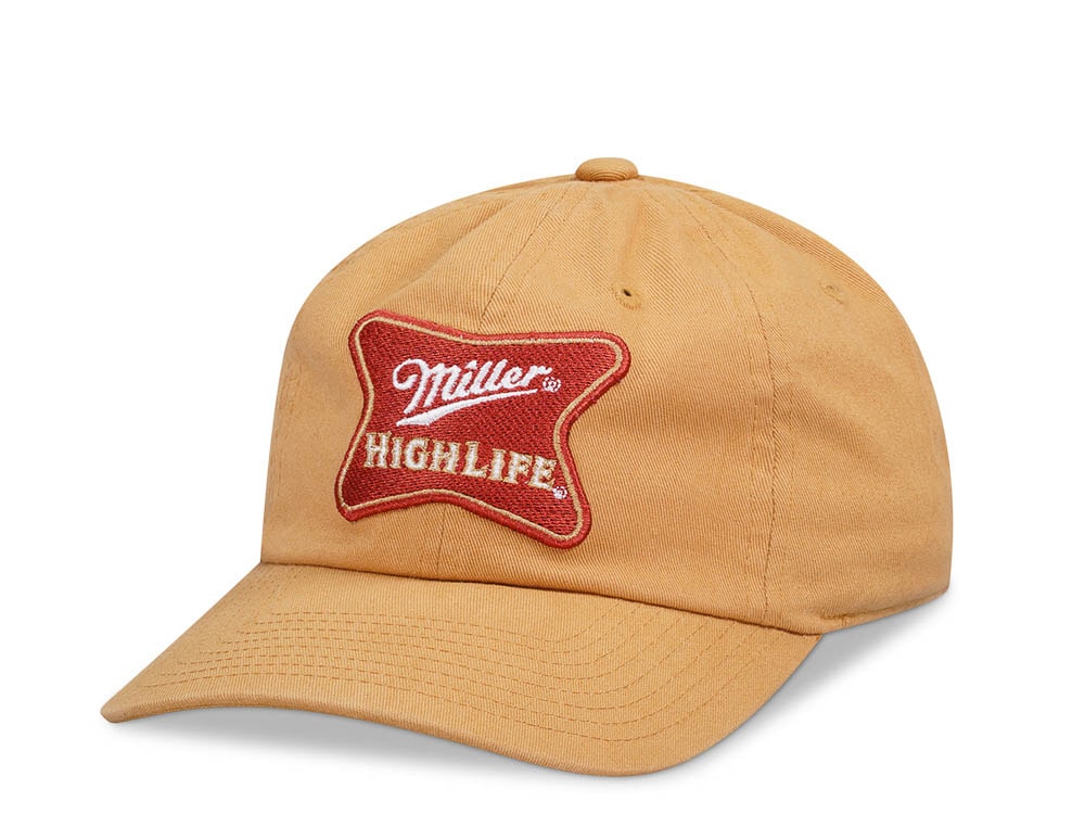 American Needle Millers High Life Ballpark Brown Strapback Cap