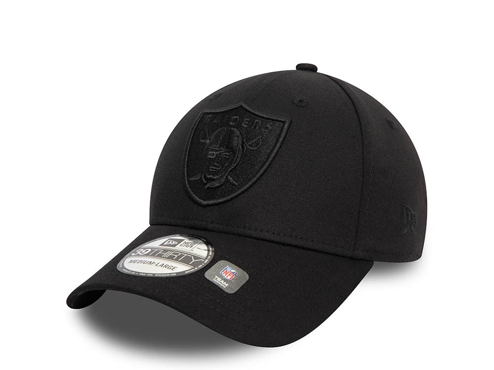 New Era Las Vegas Raiders League Essential Black 39Thirty Strapback Cap