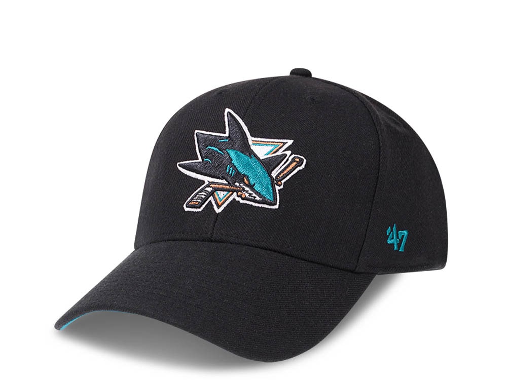 47Brand San Jose Sharks Black Color Classic Snapback Cap