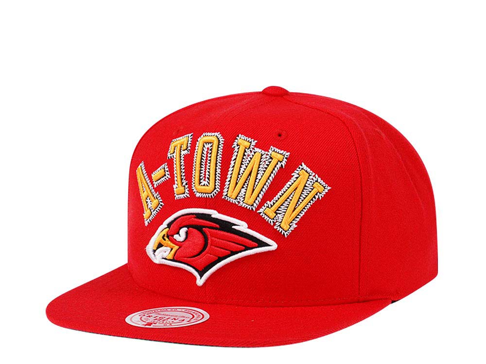 Mitchell & Ness Atlanta Hawks HWC Zig Zag Satin Undervisor Snapback Cap