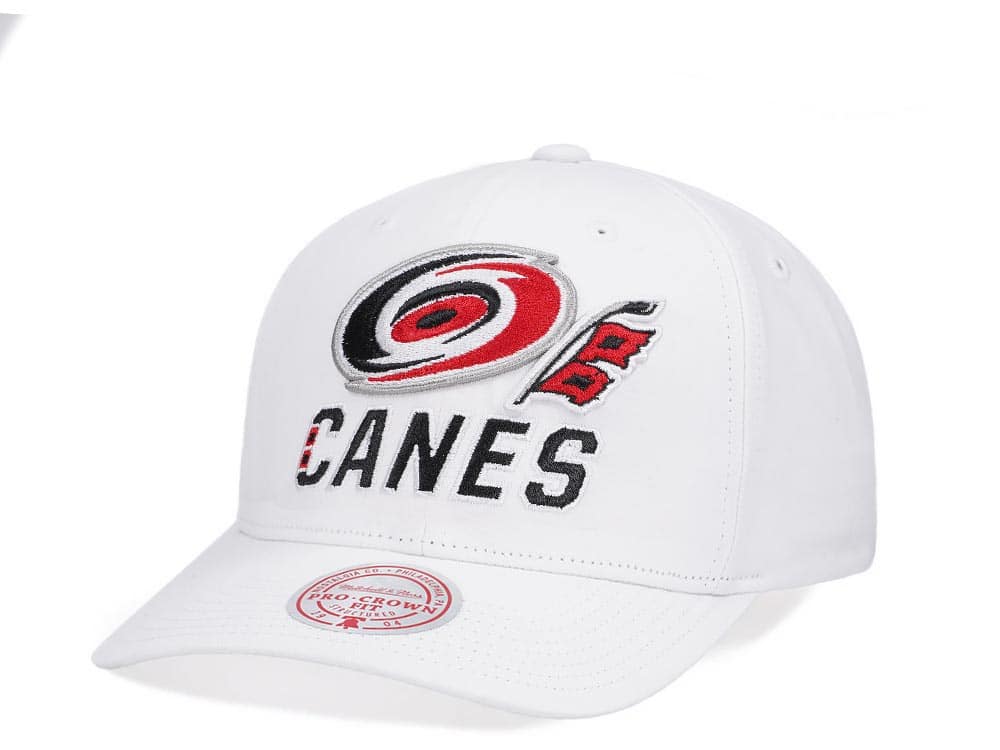 Mitchell & Ness Carolina Hurricanes All in Pro White Snapback Cap