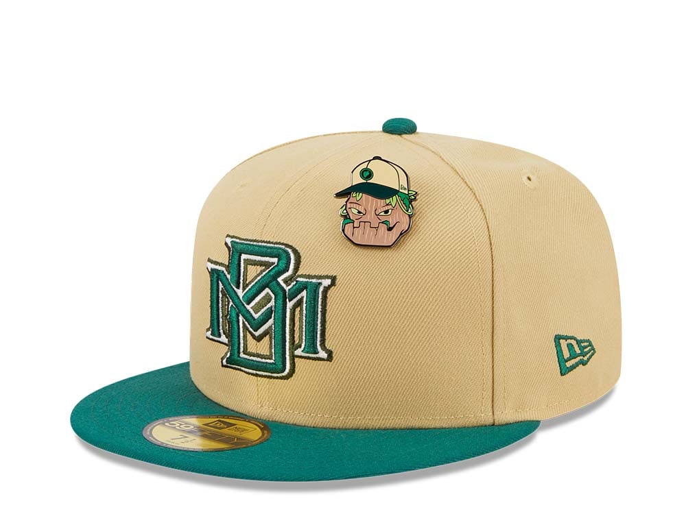 New Era Milwaukee Brewers The Elements Vegas Gold Two Tone Edition 59Fifty Fitted Cap