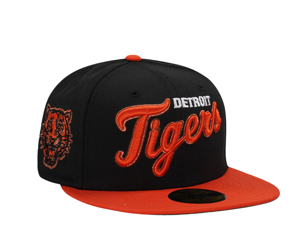 New Era Detroit Tigers Black Throwback Two Tone Edition 59Fiftys Fitted Cap