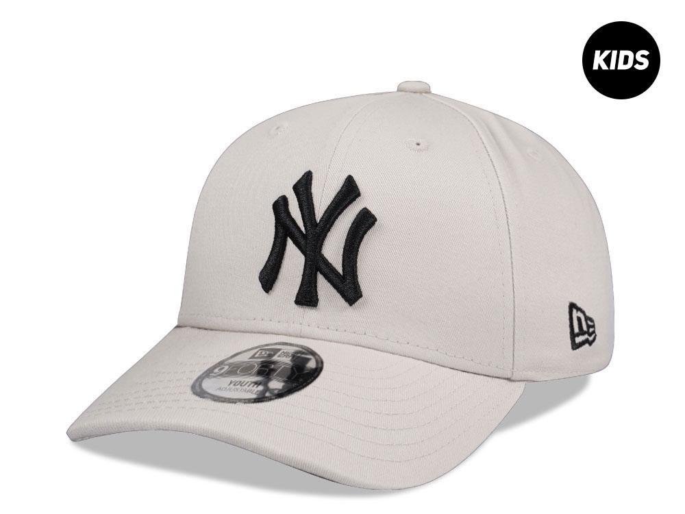 New Era New York Yankees League Essential Stone Kids 9Forty Strapback Cap