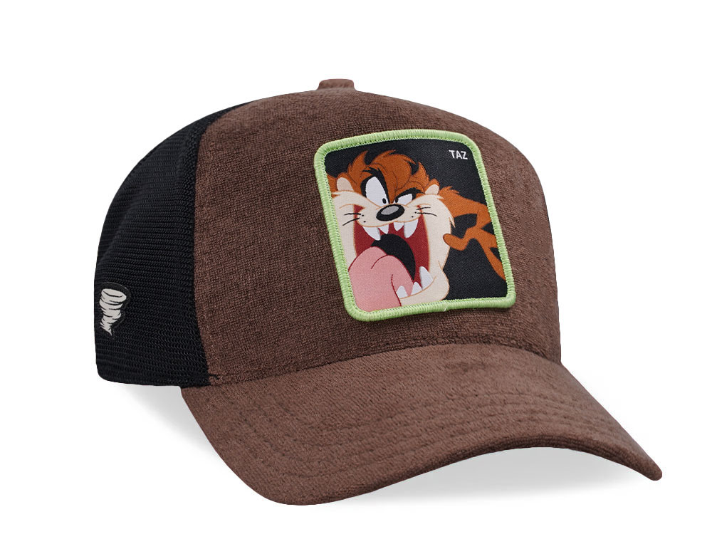 Capslab Looney Tunes Taz Black Trucker Snapback Cap