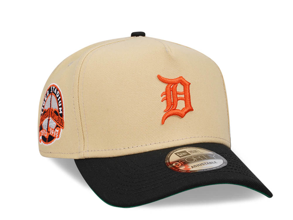 New Era Detroit Tigers Tiger Stadium Two Tone Throwback 9Forty A Frame Snapback Cap