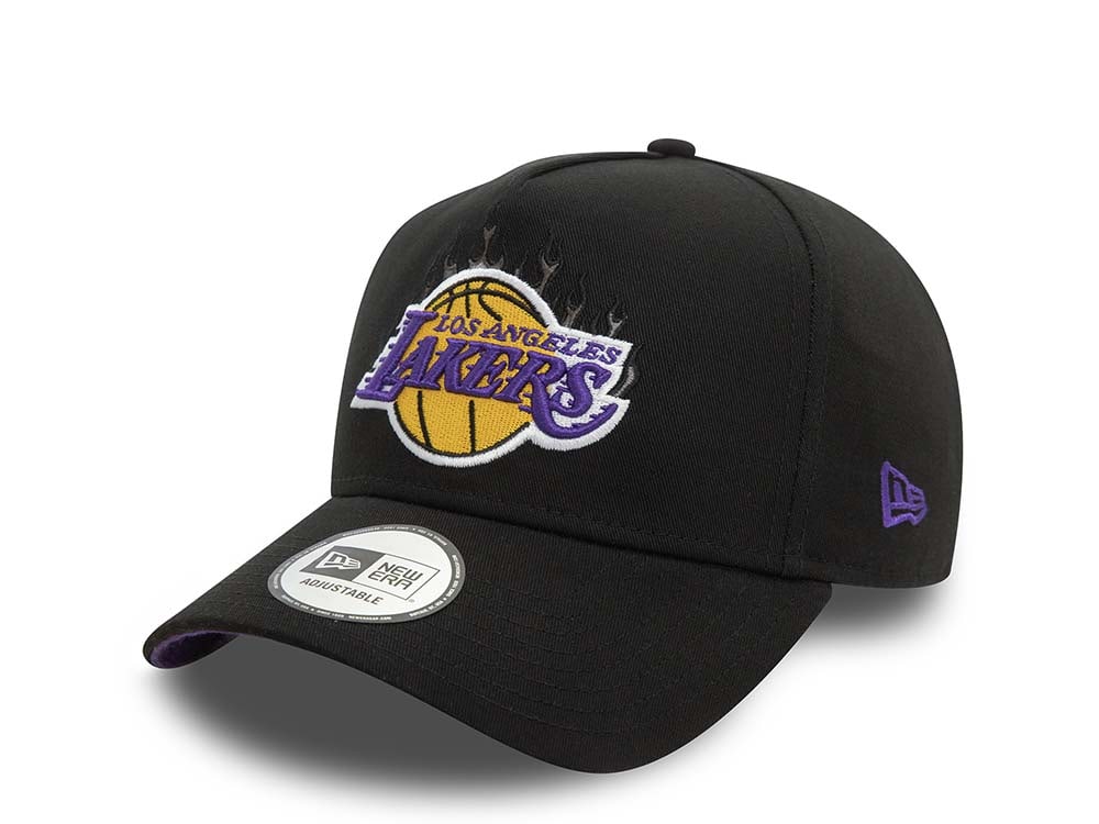 Black lakers snapback hat online