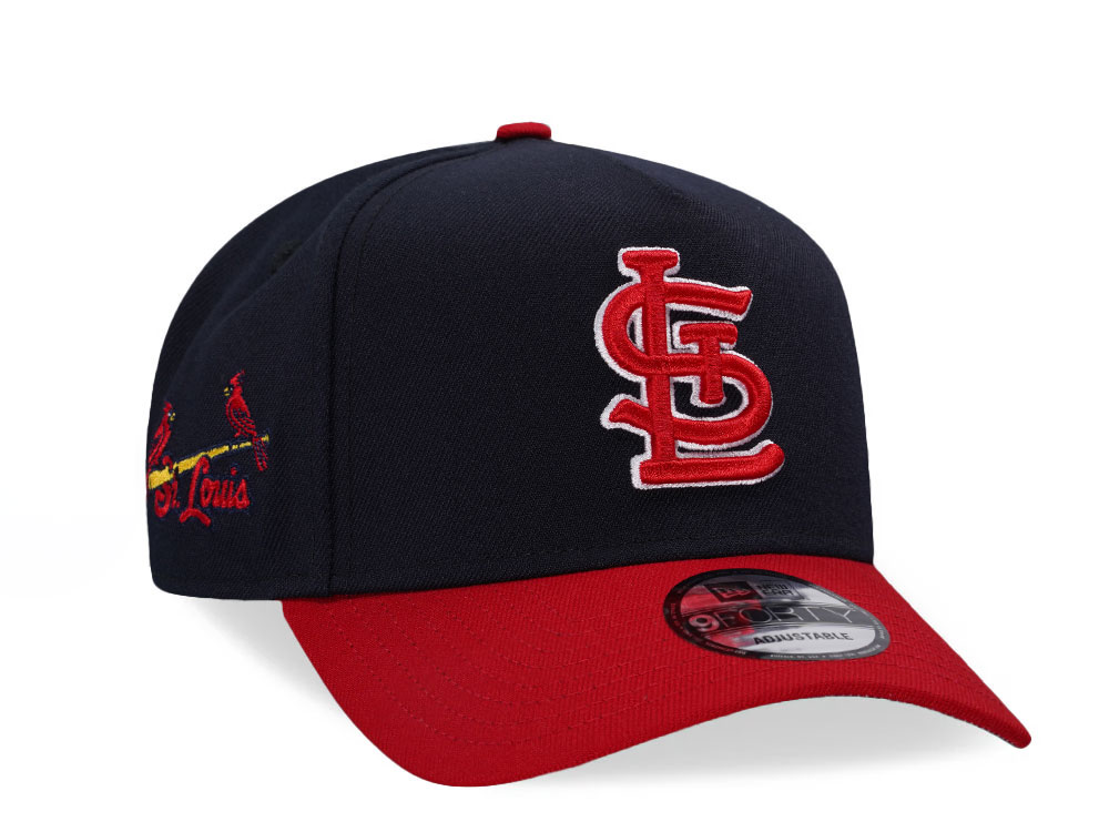 New Era St. Louis Cardinals Navy Two Tone 9Forty A Frame Snapback Cap