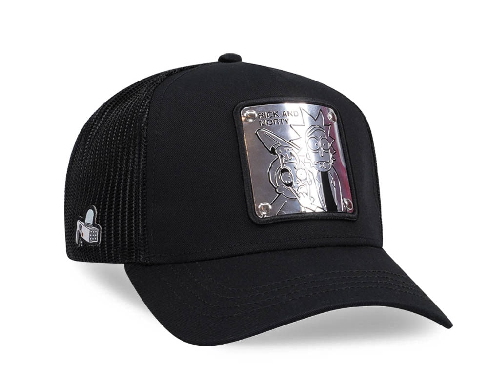 Capslab Rick and Morty Black Grey Trucker Snapback Cap