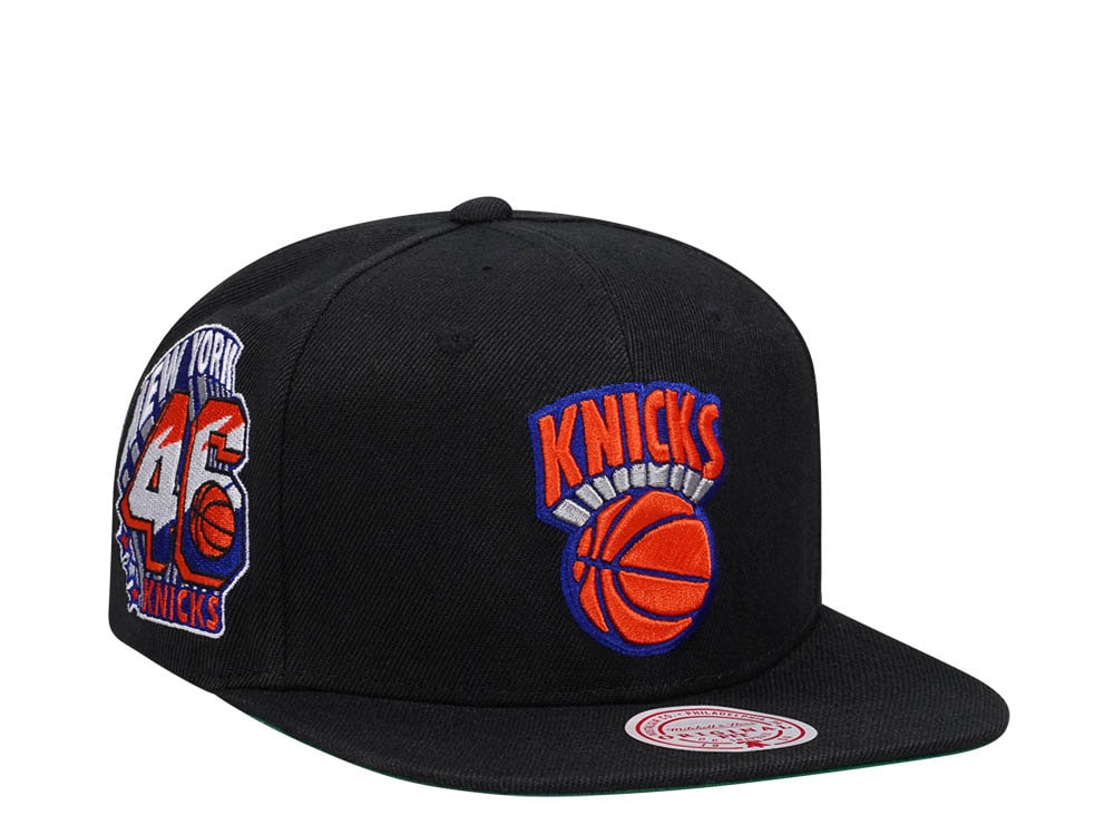 Mitchell & Ness New York Knicks NBA Black Side Jam Throwback Edition Snapback Cap