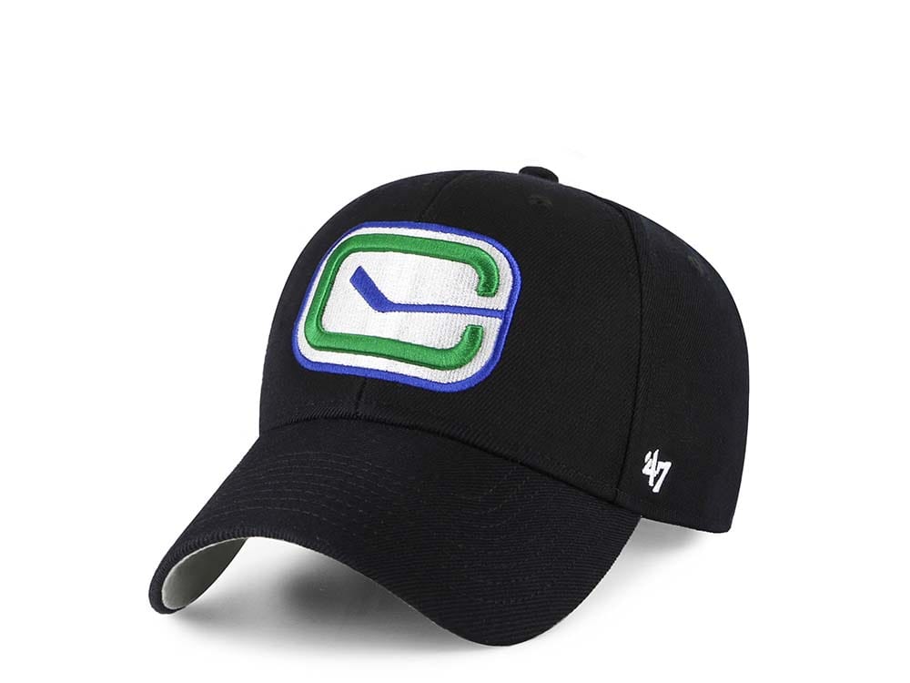 47Brand Vancouver Canucks Classic Black Strapback Cap