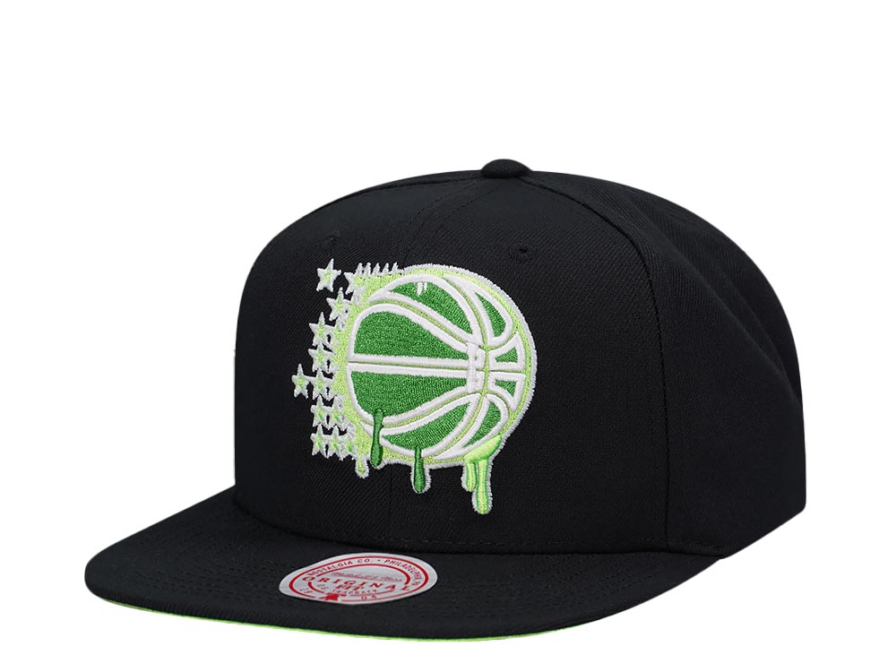 Mitchell & Ness Orlando Magic Slime Drip Hardwood Classic Snapback Cap