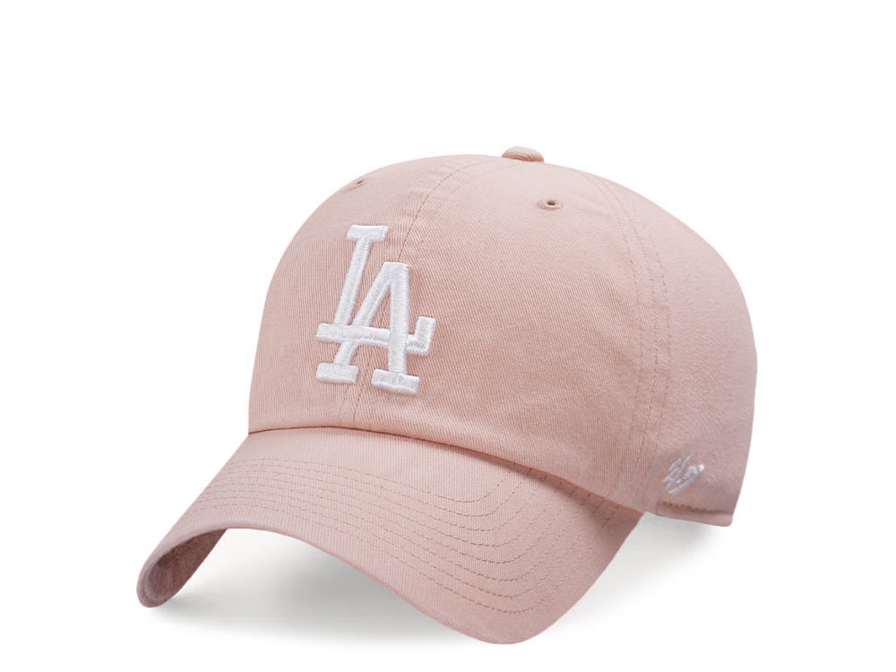 47Brand Los Angeles Dodgers Dusty Mauve Clean up Strapback Cap