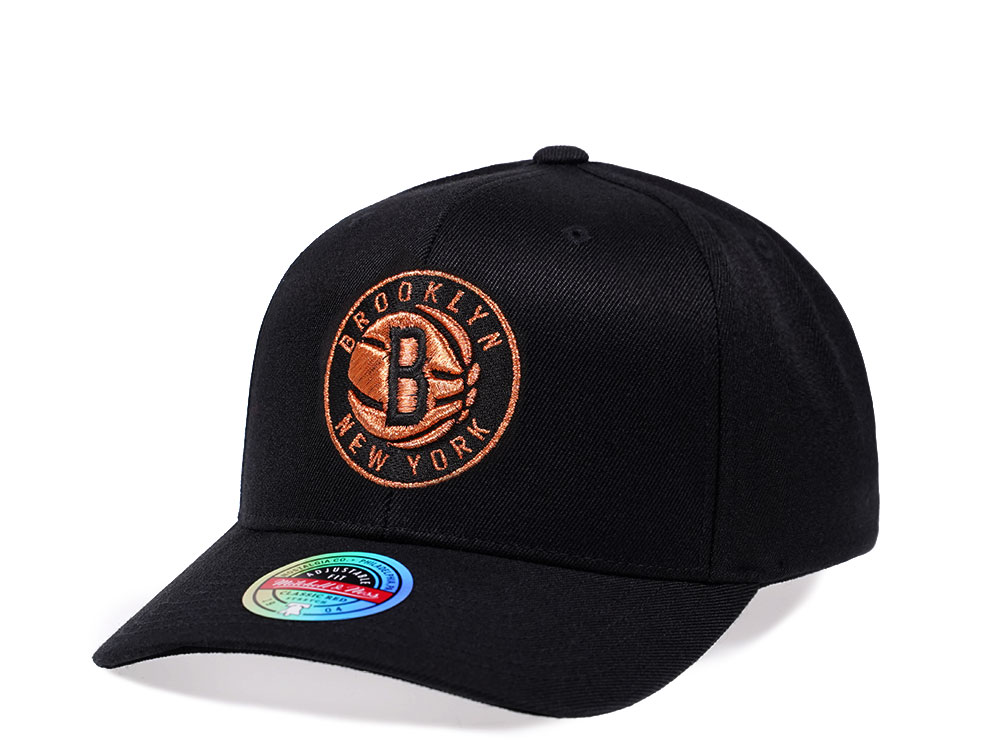 Mitchell & Ness Brooklyn Nets Copper Flash Edition Red Line Flex Snapback Cap