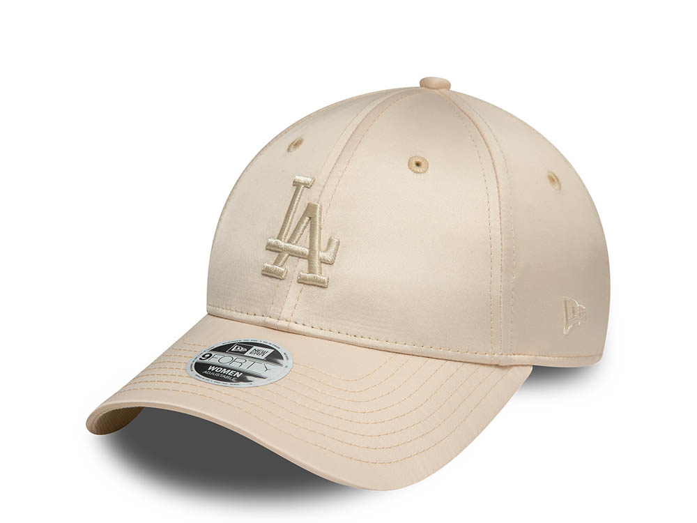 New Era Los Angeles Dodgers Satin Cream Womens 9Forty Snapback Cap