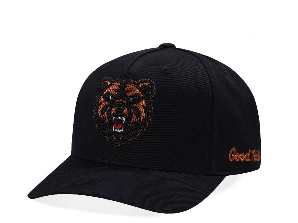 Good Hats Grizzly Black Snapback Cap