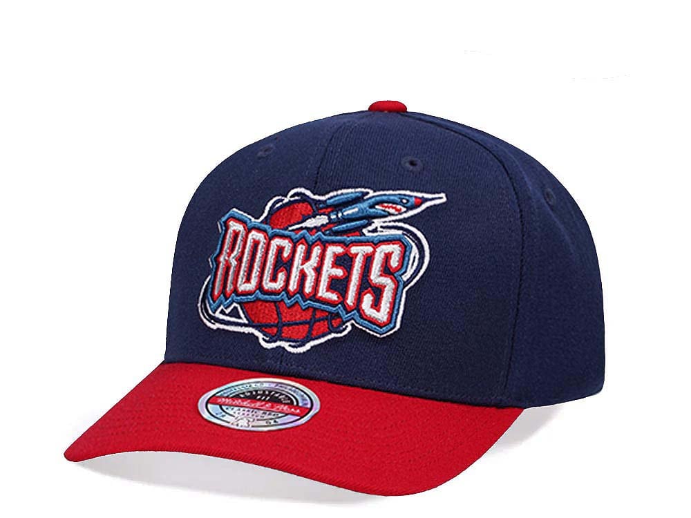 Mitchell & Ness Houston Rockets Team Two Tone 2.0 Hardwood Classic Red Flex Snapback Cap