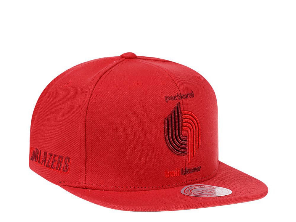 Mitchell & Ness Portland Trail Blazers Red Hardwood Classic Snapback Cap