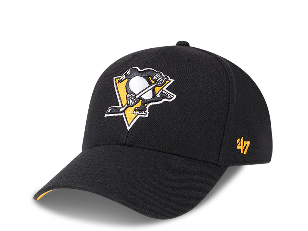 47Brand Pittsburgh Penguins Black Color Classic Snapback Cap