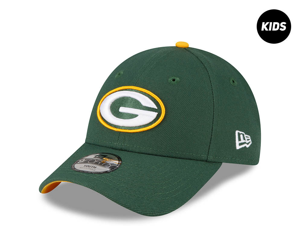 New Era Green Bay Packers Green Kids 9Forty Strapback Cap