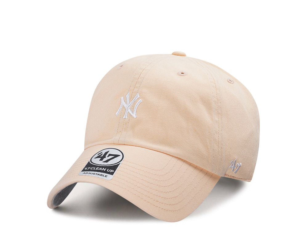 47Brand New York Yankees Apricot Base Runner Clean up Strapback Cap