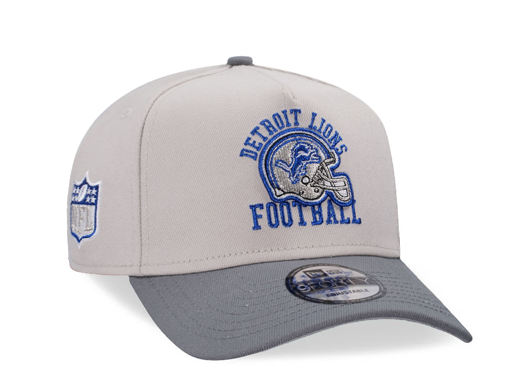 New Era Detroit Lions Stone Two Tone 9Forty A Frame Snapback Cap