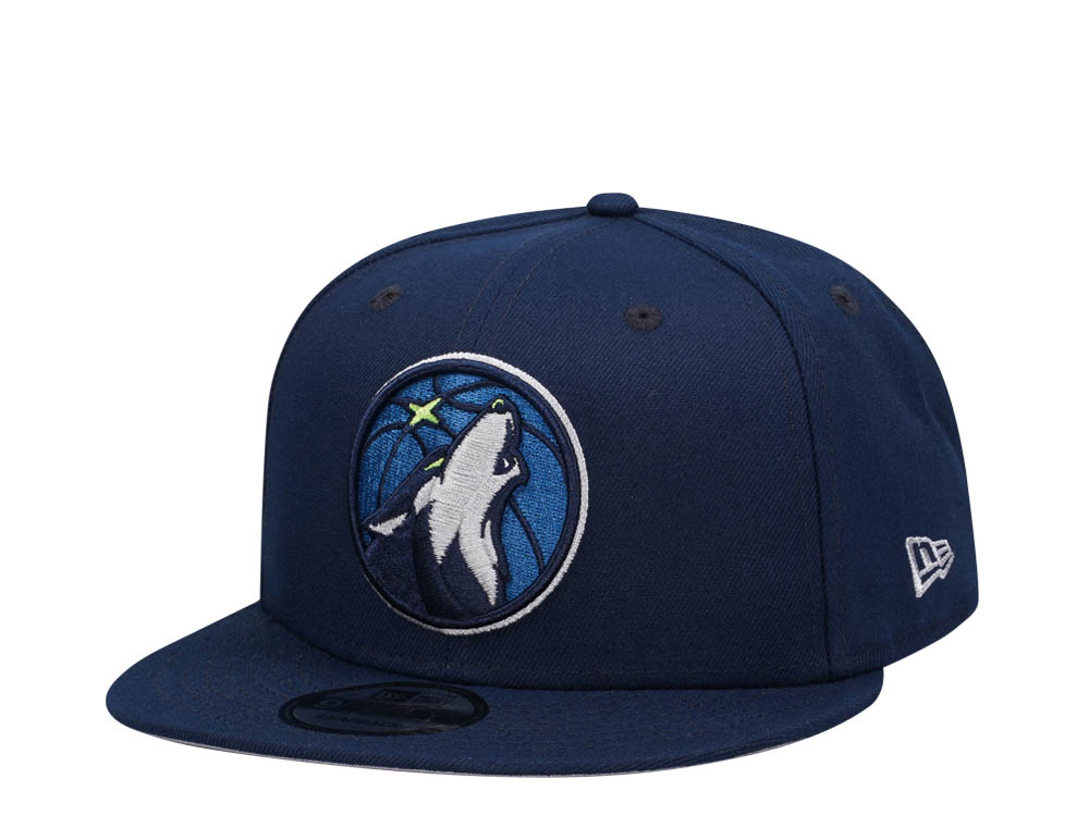 New Era Minnesota Timberwolves Navy Classic Edition 9Fifty Snapback Cap