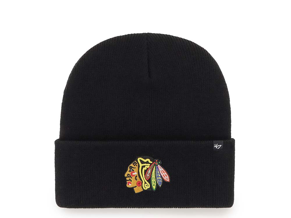 47 Brand Chicago Blackhawks Black Edition Cuff Mütze