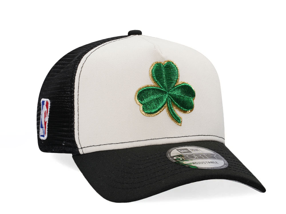 New Era Boston Celtics Classic Two Tone Edition Trucker A Frame Snapback Cap