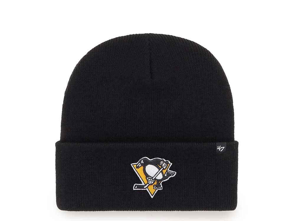 47 Brand Pittsburgh Penguins Black Edition Cuff Mütze