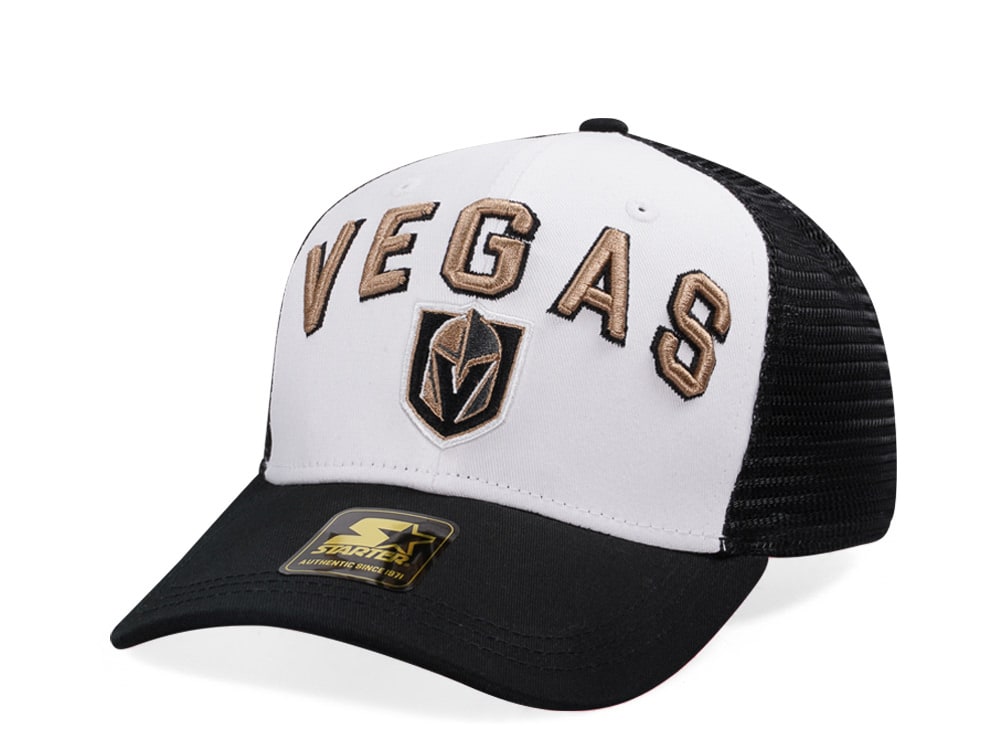 Starter Vegas Golden Knights Penalty Curved Trucker Snapback Cap