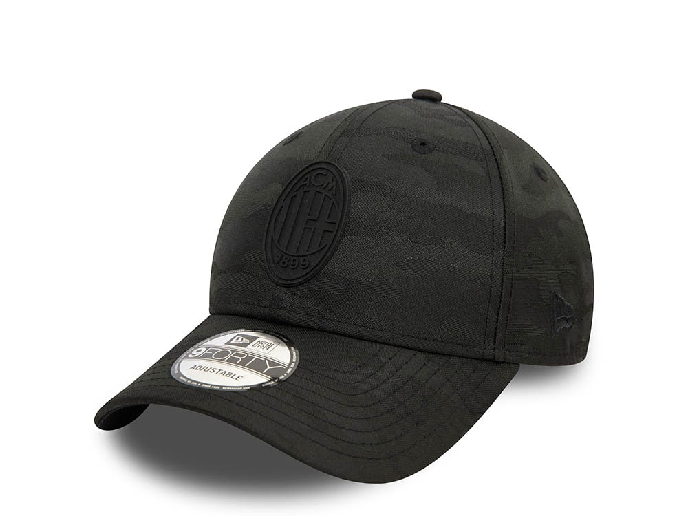 New Era AC Milan Black Camo 9Forty Strapback Cap