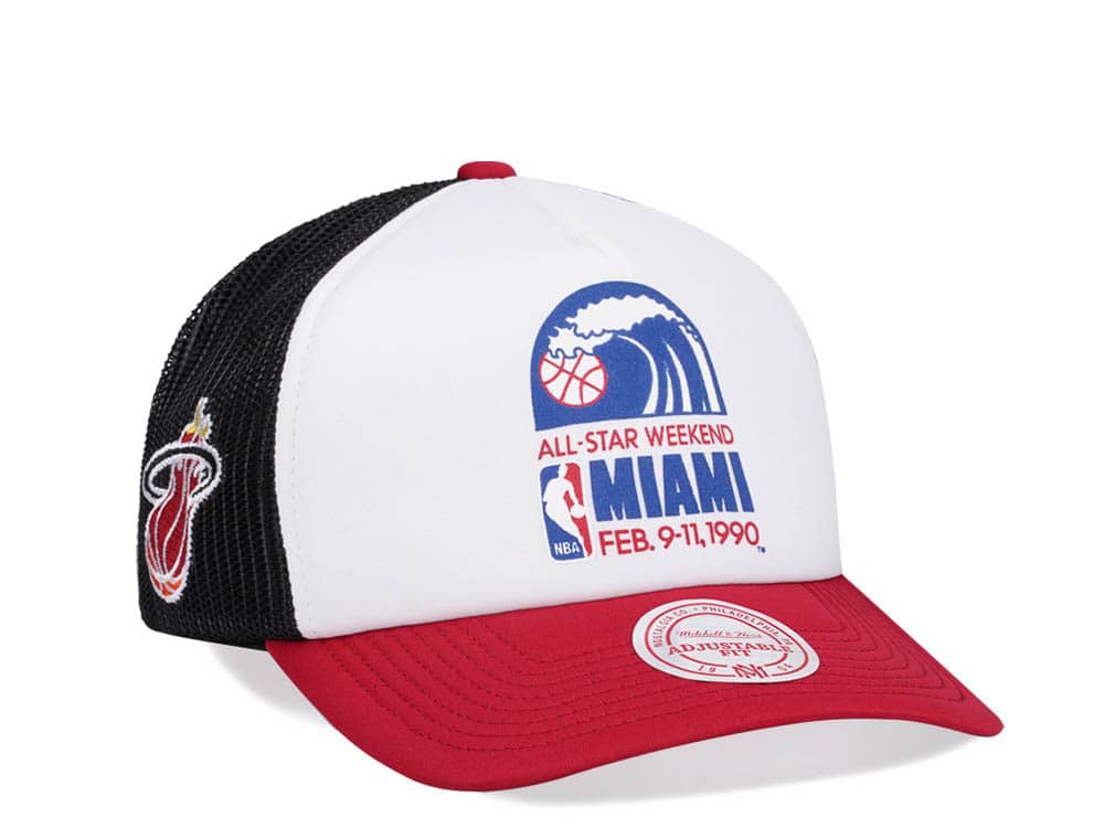 Mitchell & Ness Miami Heat All Star 1990 Party Time Trucker Snapback Cap