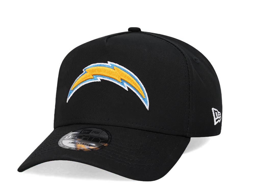 New Era Los Angeles Chargers Black 9Forty A Frame Snapback Cap