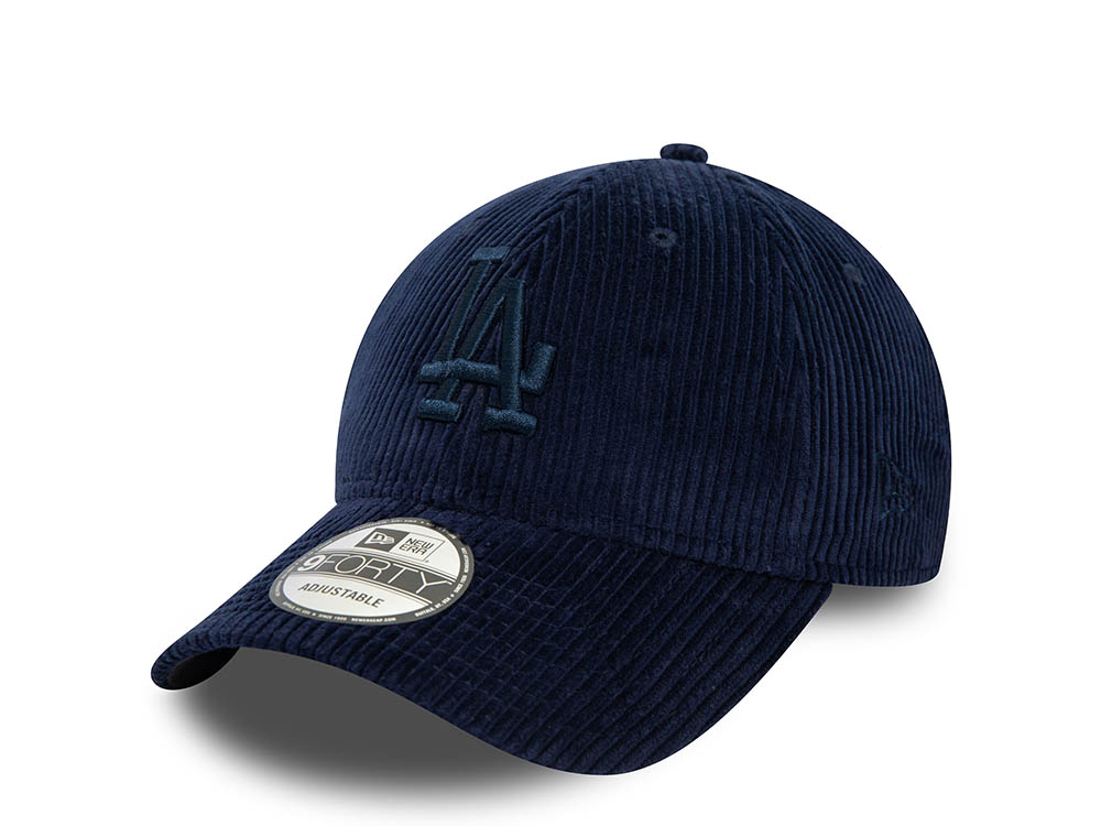 New Era Los Angeles Dodgers Navy Cord 9Forty Strapback Cap