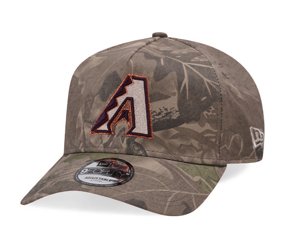 New Era Arizona Diamondbacks Leaf Camo Copper 9Forty A Frame Snapback Cap