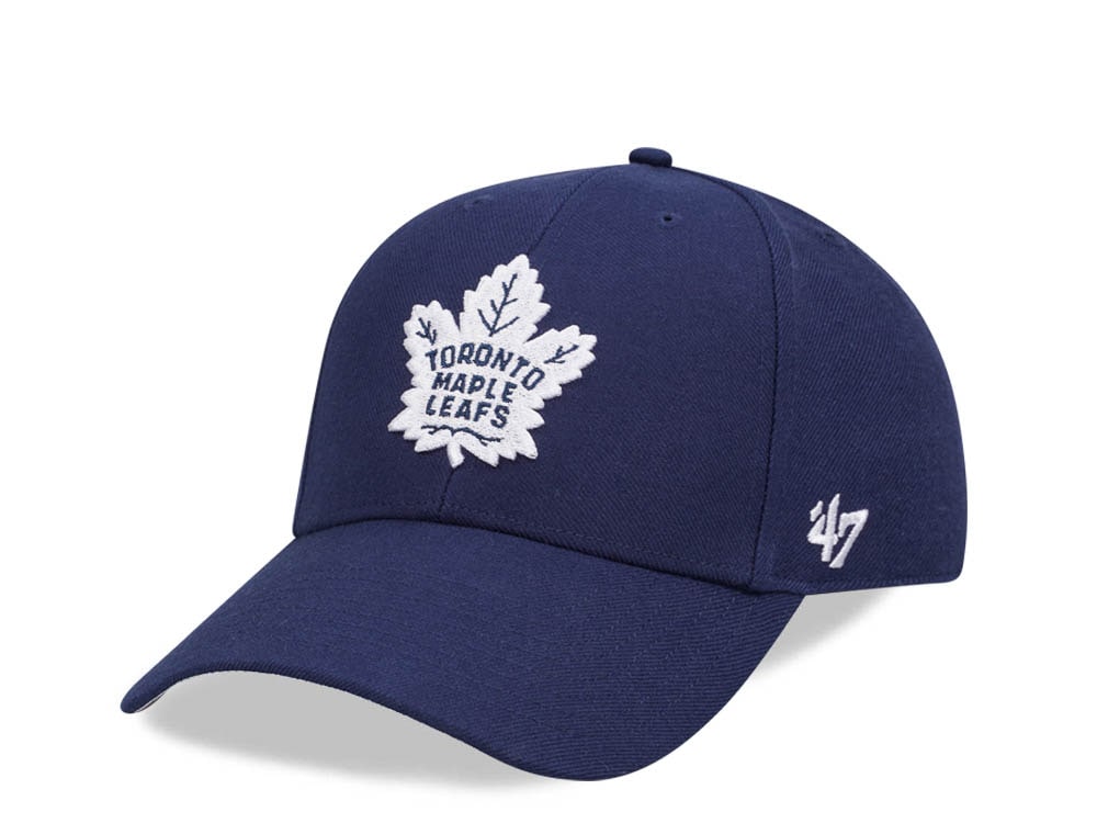 47Brand Toronto Maple Leafs Light Navy Black Ballpark Snapback Cap