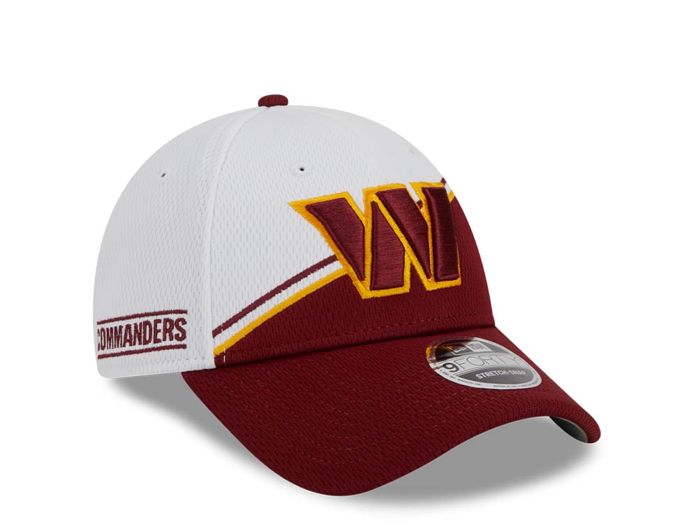 New Era Washington Commanders NFL Sideline 2023 Merlot White  9Forty Snapback Cap