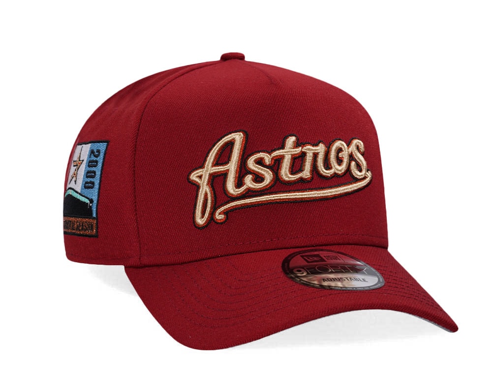 New Era Houston Astros Inaugural Season 2000 Brick 9Forty A Frame Snapback Cap