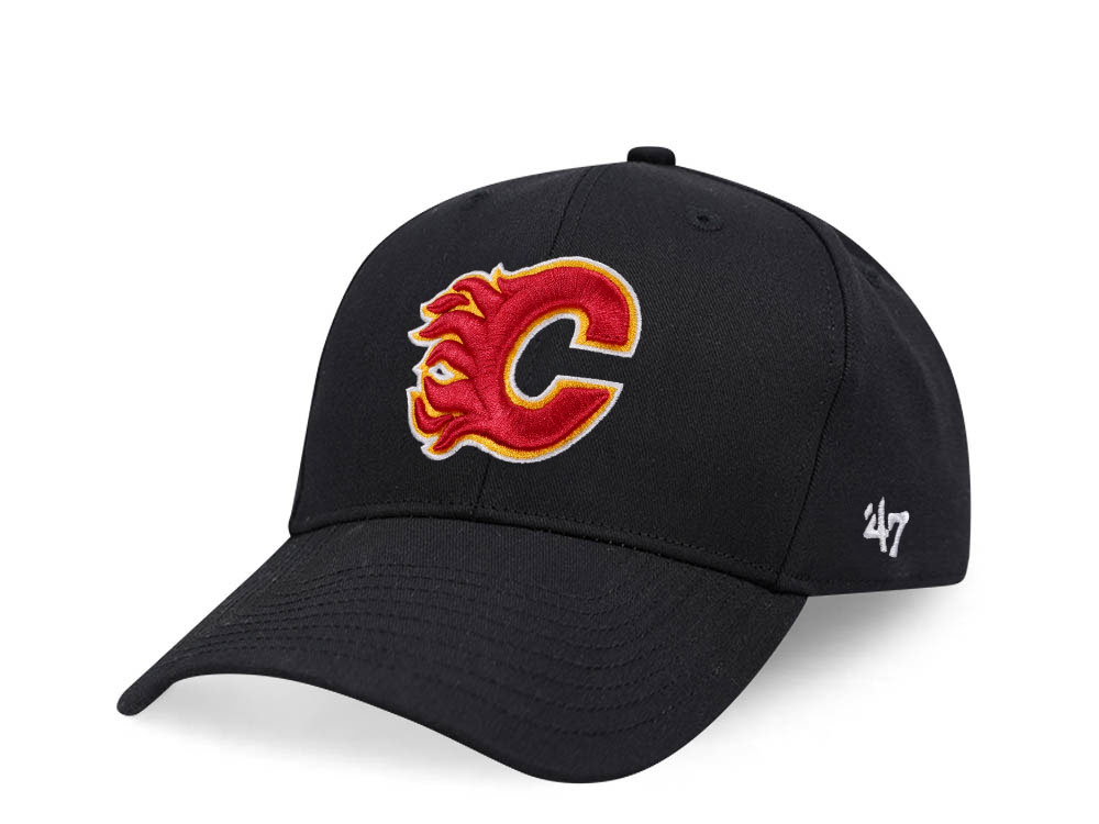 47Brand Calgary Flames Black Ballpark MVP Snapback Cap