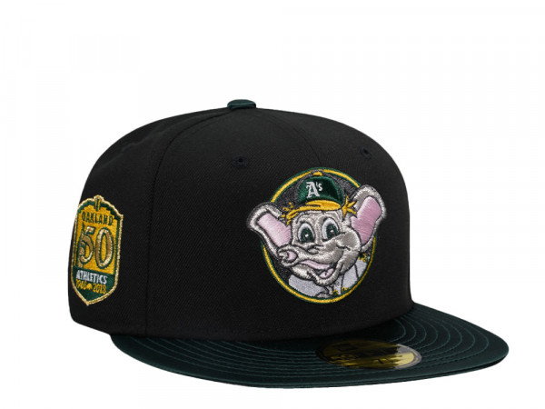 New Era Oakland Athletics 50th Anniversary Mascot Satin Brim Edition 59Fifty Fitted Cap