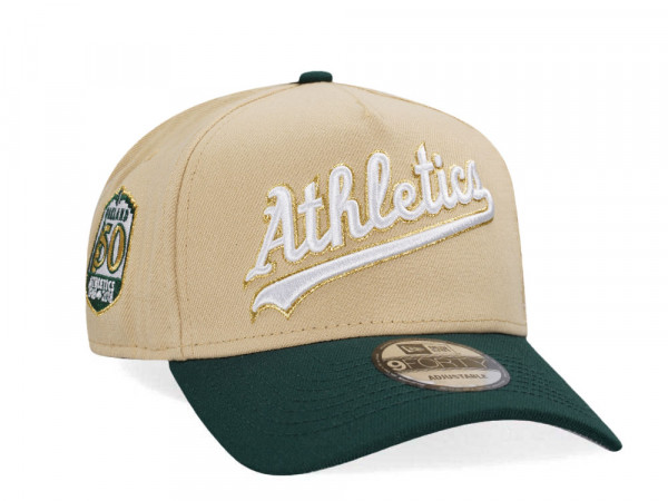 New Era Oakland Athletics 50th Anniversary Chrome Two Tone Edition A Frame Snapback Cap