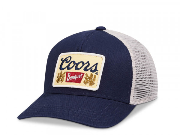 American Needle Miller Coors Valin Navy Trucker Snapback Cap