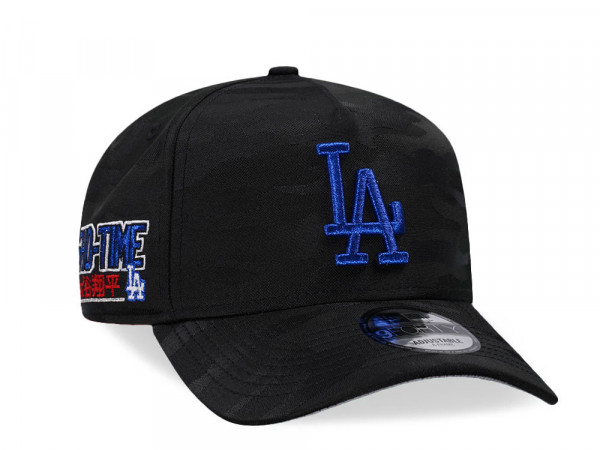 New Era Los Angeles Dodgers Sho Time Mindnight Camo 9Forty A Frame Snapback Cap