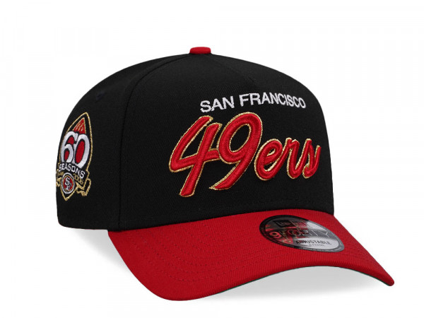 New Era San Francisco 49ers 60 Seasons Two Tone 9Forty A Frame Snapback Cap