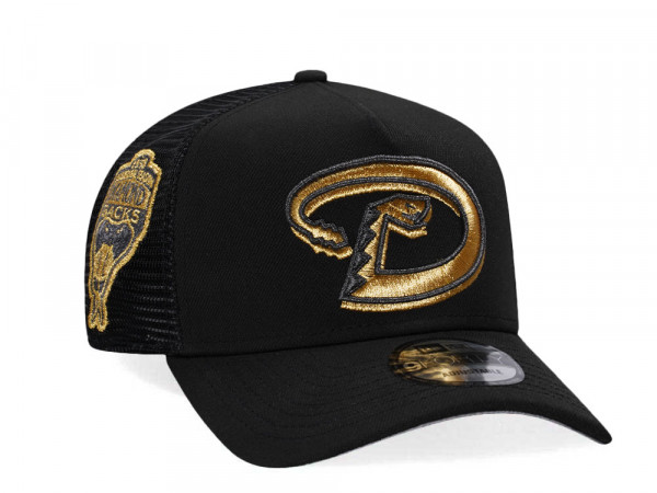 New Era Arizona Diamondbacks Black And Gold Trucker A Frame 9Forty Cap