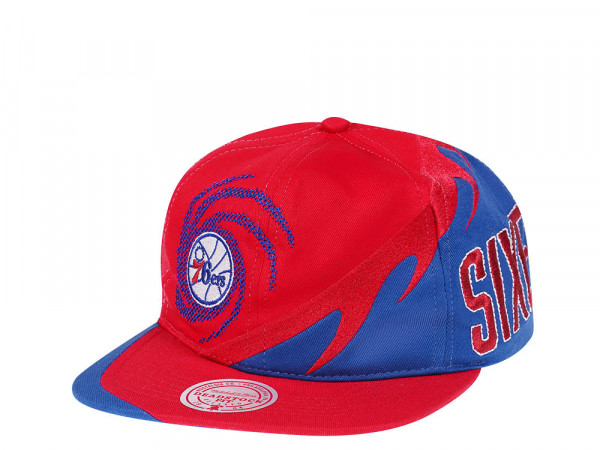 Mitchell & Ness Philadelphia 76Ers NBA Spiral Deadstock Hardwood Classic Snapback Cap