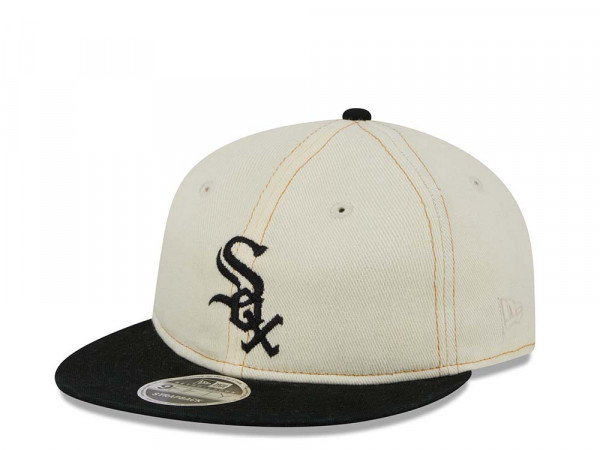 New Era Chicago White Sox Retro Crown Chrome Denim 9Fifty Strapback Cap