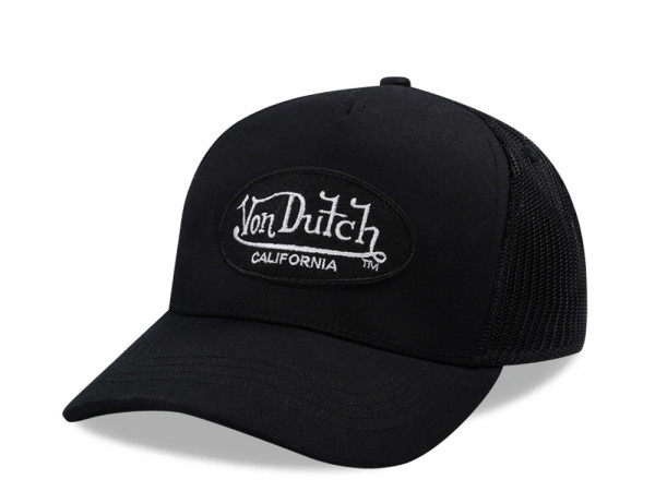 Von Dutch Oval Patch Black Edition Trucker Strapback Cap