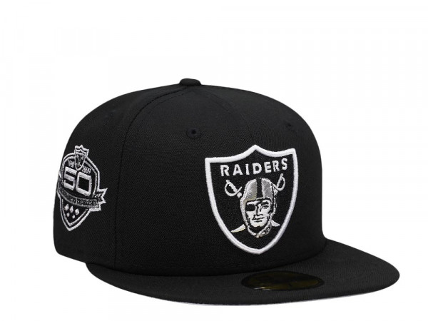 New Era Las Vegas Raiders 50th Anniversary Black Classic Edition 59Fifty Fitted Cap